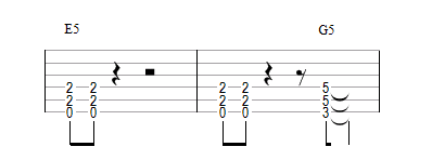 Riff avec G5 pour relancer