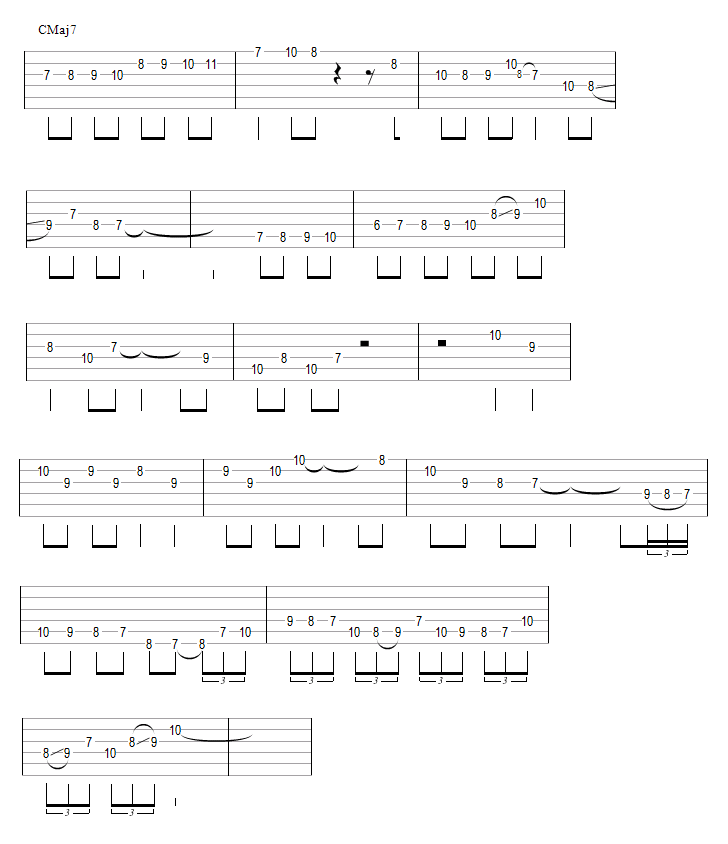 Relevé de l'improvisation (chromatismes)