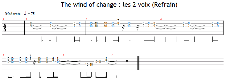 Les deux voix dans le refrain de Wind Of Change