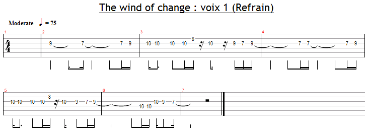 La voix 1 dans le refrain de Wind Of Change